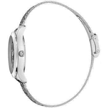 JUST CAVALLI Naiste Kell JC1L210M0045 32mm Hõbedane Roostevabast Terasest Võrkrihmaga Kvarts Analoog