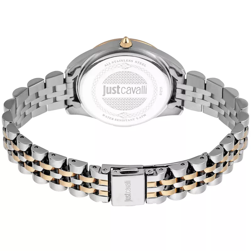 JUST CAVALLI naiste käekell JC1L210M0185 32mm roostevaba teras hõbedane Milano silmkoekett