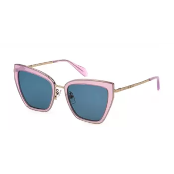 JUST CAVALLI Naiste Päikeseprillid SJC092-5306SM Must/Hall Liblikas Acetaat 53mm