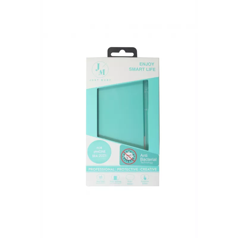 JUST MUST JM ANTI-BACTERIA TPU Case for iPhone 16e Clear