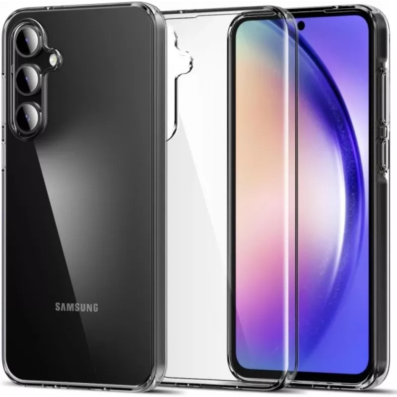 JUST MUST JM antibakteriaalne TPU-ümbris Samsung Galaxy A55 5G jaoks - läbipaistev