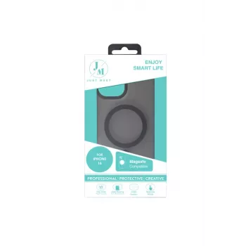 JUST MUST JM MAGSAFE SILK FROST I for iPhone 16 Black