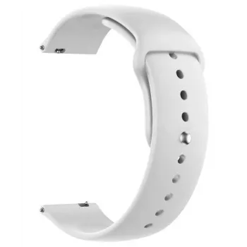 Just Must JM S1 Silikoonist käerihm 22 mm Valge Samsung Galaxy Watch 4/5/6 ja teistele