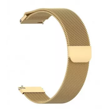 Just Must JM S9 roostevabast terasest kellarihm 22 mm kuldne Samsung Galaxy Watch 4/5/6 jaoks