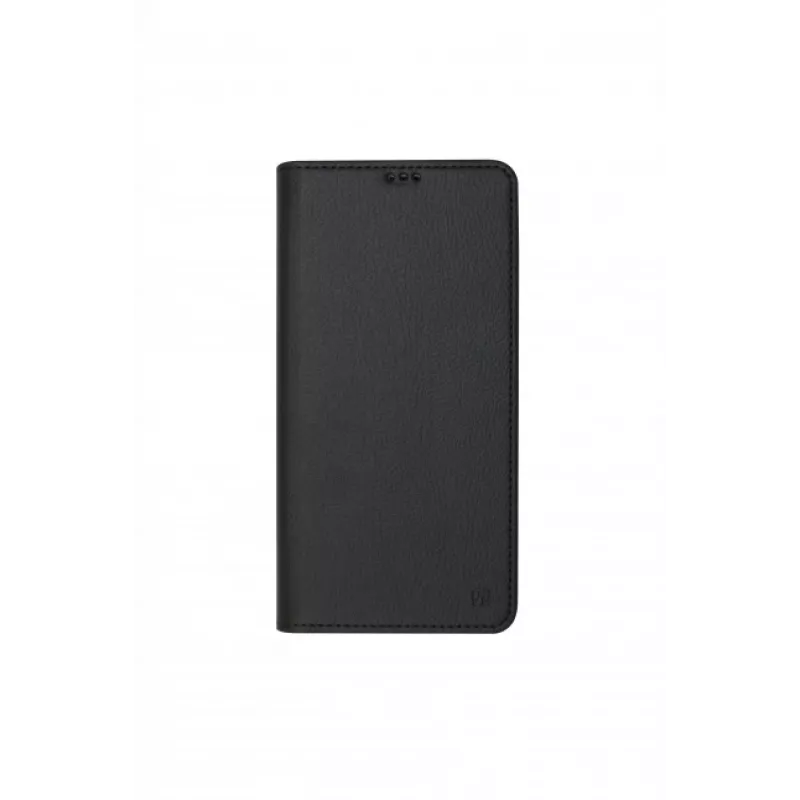 JUST MUST JM Stand Flip Case Samsung Galaxy A35 5G jaoks, must – PU-nahast rahakott kaarditaskute ja alusega