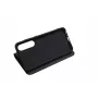 JUST MUST JM Stand Flip Case Samsung Galaxy A35 5G jaoks, must – PU-nahast rahakott kaarditaskute ja alusega