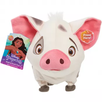 JUST PLAY Disney Moana Walk & Snort Pua interaktiivne elektrooniline plüüsmänguasi