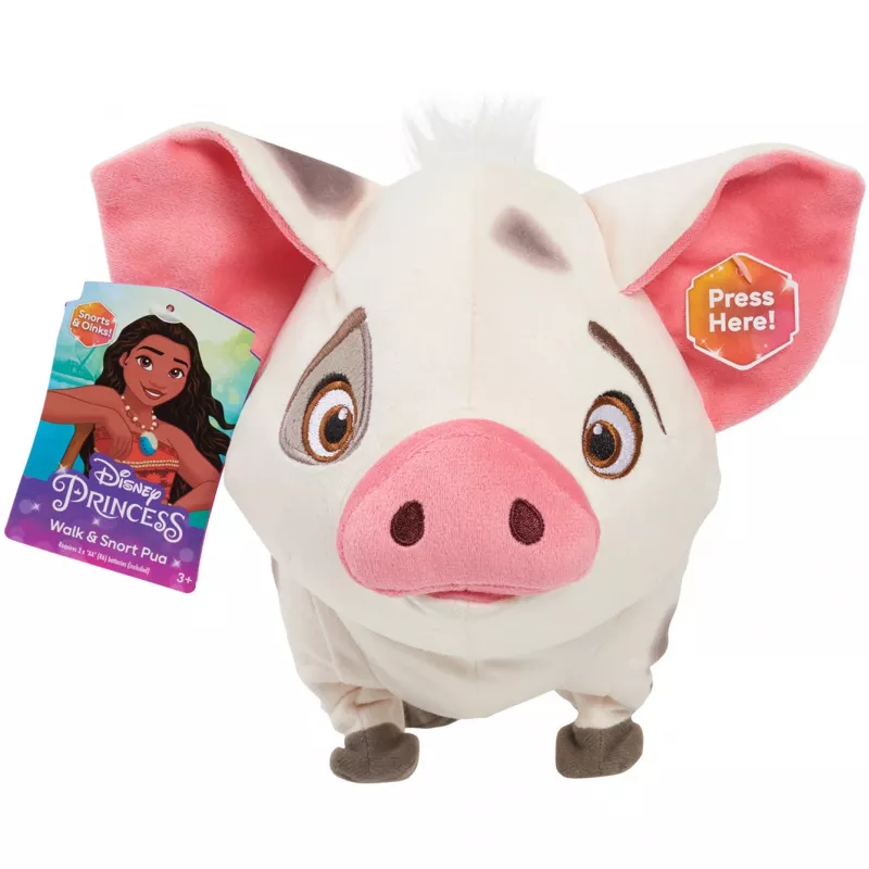 JUST PLAY Disney Moana Walk & Snort Pua interaktiivne elektrooniline plüüsmänguasi