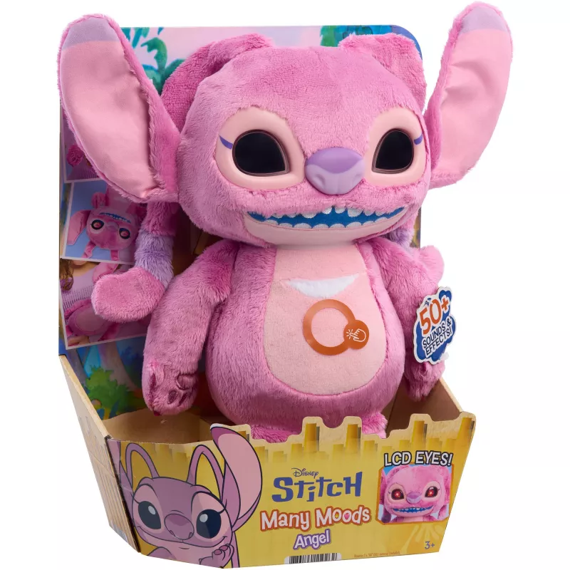 Just Play Disney Stitch Many Moods Angel Plush Toy - Roosa - 7 tolli