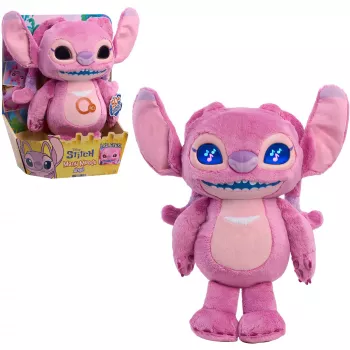 Just Play Disney Stitch Many Moods Angel Plush Toy - Roosa - 7 tolli