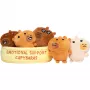 JUST PLAY Emotional Support Capybaras Plush Toy 7 inch Brown/Tan