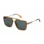 JUSTCAVALLI Meeste päikeseprillid SJC040-580913 Havana pruun gradient ruudukujuline atsetaat 58mm