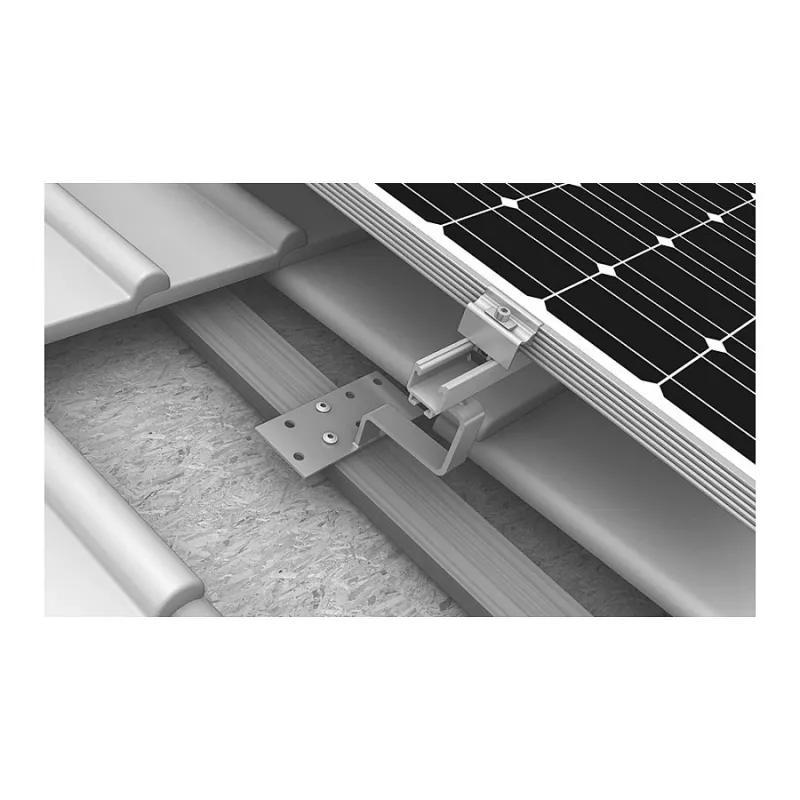 K2 Systems 1000001 Katusekonks kivikatustele, roostevaba teras, alusplaat 150x60x5 mm, vars 30x6 mm