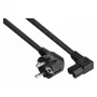 Kabelmeister 3m toitejuhe, CEE 7/7 Schuko – IEC C15, 90° nurga all, must