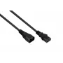 Kabelmeister 3m Schuko nurga all IEC C13 toitekaabel, 1,0mm², must SK0130-S030
