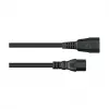 Kabelmeister C14 to C15 kuumakindel toitejuhe 0,5m 10A 250V must