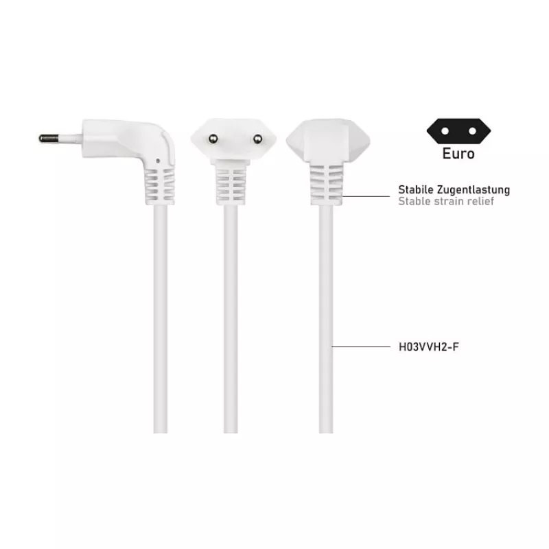 Kabelmeister Euro pikendusjuhe 3 pistikupesaga, 0,2 m, must