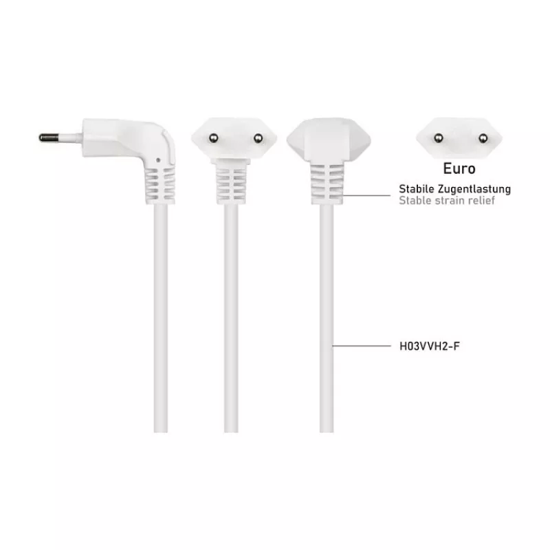 kabelmeister Euro pikendusjuhe 3 Schuko pistikupesaga, 0,25 m, must (16 A, 3680 W)