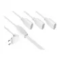 kabelmeister Euro pikendusjuhe 3 Schuko pistikupesaga, 0,25 m, must (16 A, 3680 W)