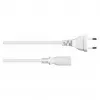 kabelmeister Euro toitekaabel, Europlug C-tüüp paljaste otstega, 1,5 m, 0,75 mm², valge