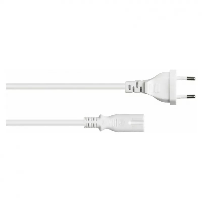 kabelmeister Euro toitekaabel, Europlug C-tüüp paljaste otstega, 1,5 m, 0,75 mm², valge