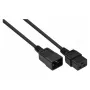 Kabelmeister IEC toite pikenduskaabel C20–C19 – 2 m, must