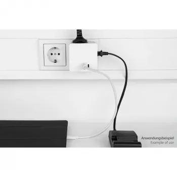 KABELMEISTER pistikupesakuubik 3x Schutzkontakt pistikupesa, USB-C 20W PD 3.0 ja USB-A 18W, 1,5m, valge