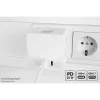 KABELMEISTER pistikupesakuubik 3x Schutzkontakt pistikupesa, USB-C 20W PD 3.0 ja USB-A 18W, 1,5m, valge
