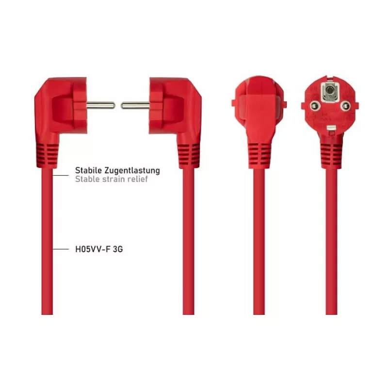 KABELMEISTER SK0190-R018 toitekaabel Schuko – IEC C13, 1,8 m, must