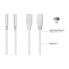KABELMEISTER SK0877-W003 toitejaoturkaabel IEC C8 – 2x IEC C7, 0,3 m, must