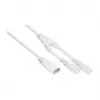 KABELMEISTER SK0877-W003 toitejaoturkaabel IEC C8 – 2x IEC C7, 0,3 m, must