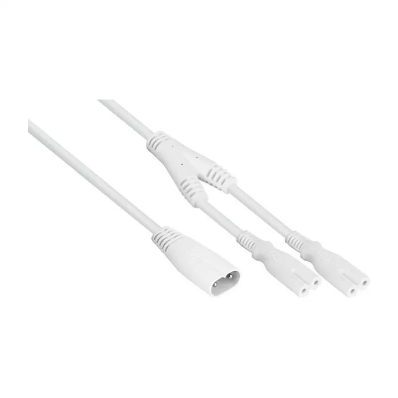 KABELMEISTER SK0877-W003 toitejaoturkaabel IEC C8 – 2x IEC C7, 0,3 m, must