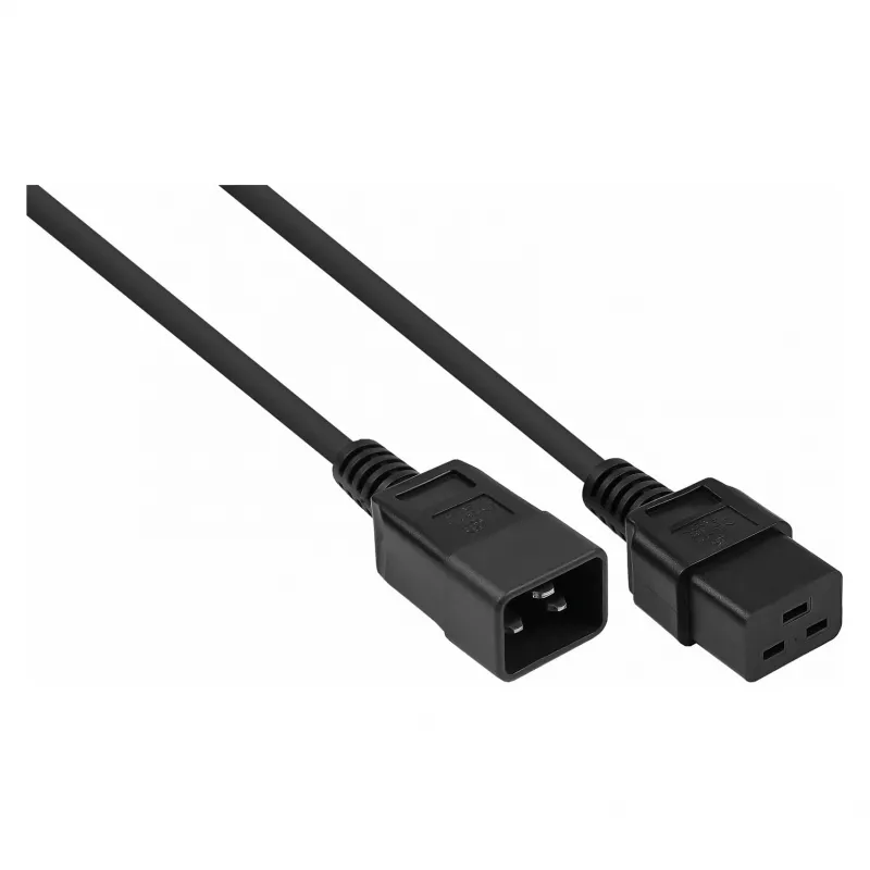 Kabelmeister SK2090-S030 Cold Device pikenduskaabel C20–C19, 3 m, must