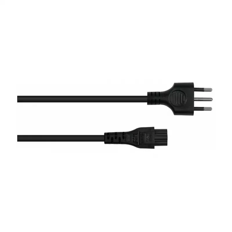 Kabelmeister SK6505-S018 Toitekaabel - Itaalia tüüp I pistik IEC C5, must, 1,8 m