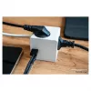 kabelmeister pistikupesakuubik 3 pesaga USB-C ja USB-A-ga, valge, 2m