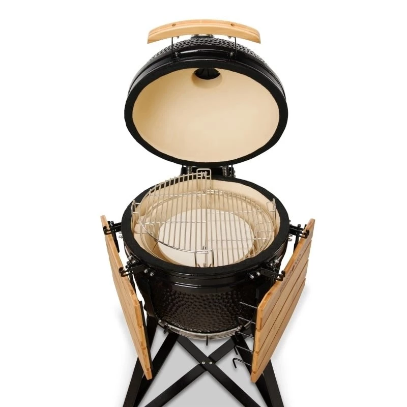 KAMADO BONO MEDIA 20 (52CM) keraamiline söegrill, läikiv must
