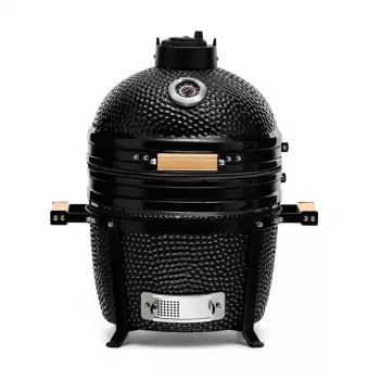 KAMADO BONO MINIMO 15 (40CM) Kamado keraamiline grill, 33 cm küpsetusrest, läikiv must