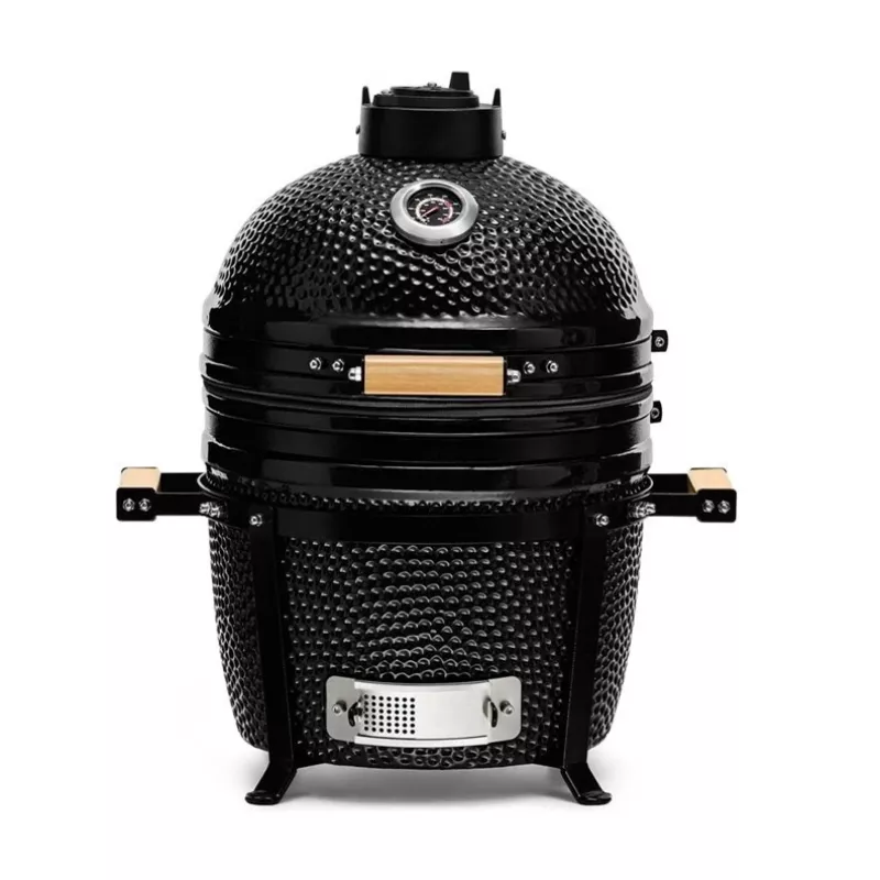 KAMADO BONO MINIMO 15 (40CM) Kamado keraamiline grill, 33 cm küpsetusrest, läikiv must