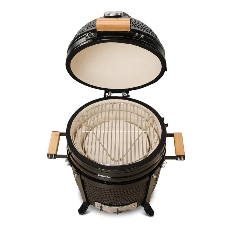KAMADO BONO MINIMO 15 (40CM) Kamado keraamiline grill, 33 cm küpsetusrest, läikiv must