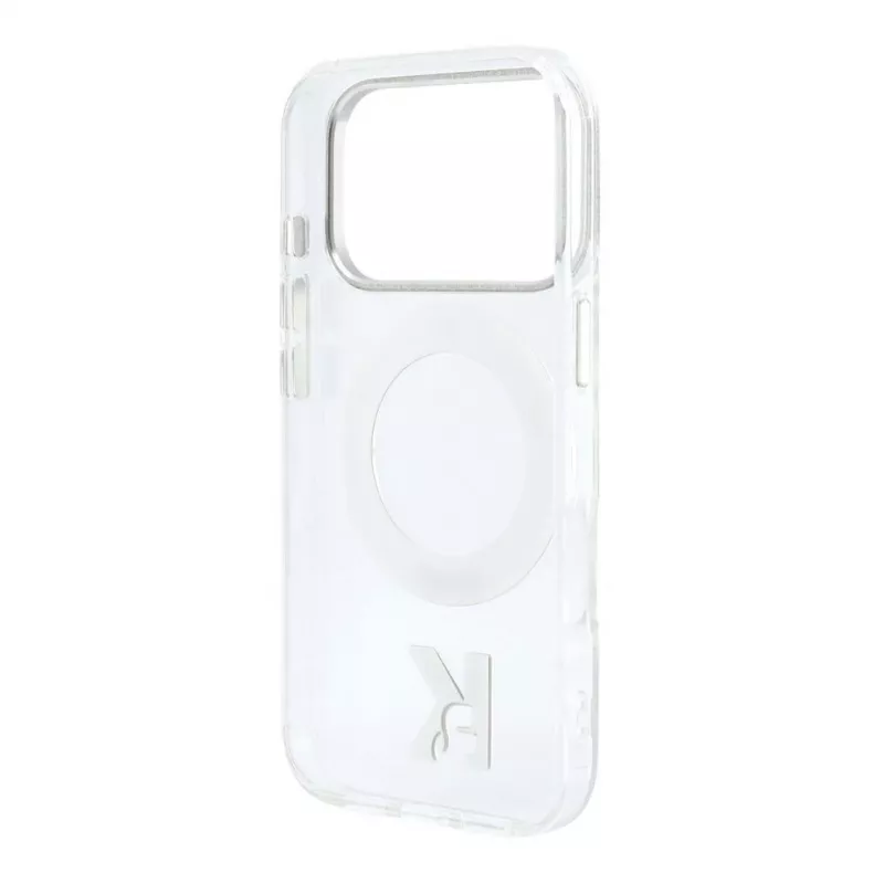 Karl Lagerfeld IML Ring Stand 360 Kameo Metal MagSafe-kate iPhone 18 Pro / 17 Pro jaoks - läbipaistev