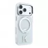 Karl Lagerfeld IML Ring Stand 360 Kameo Metal MagSafe-kate iPhone 18 Pro / 17 Pro jaoks - läbipaistev
