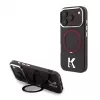 Karl Lagerfeld IML Ring Stand 360 Kameo Metal MagSafe-korpus iPhone 18 Pro Max / 17 Pro Max Burgundia