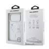 Karl Lagerfeld iPhone 15 Pro MagSafe kõva ümbris, läbipaistev Karl Script logoga