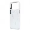 Karl Lagerfeld iPhone 15 Pro MagSafe kõva ümbris, läbipaistev Karl Script logoga