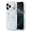 Karl Lagerfeld iPhone 15 Pro MagSafe kõva ümbris, läbipaistev Karl Script logoga