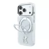 Karl Lagerfeld iPhone 18 Pro Max / 17 Pro Max MagSafe IML rõngastugi 360 Kameo metallist läbipaistev ümbris