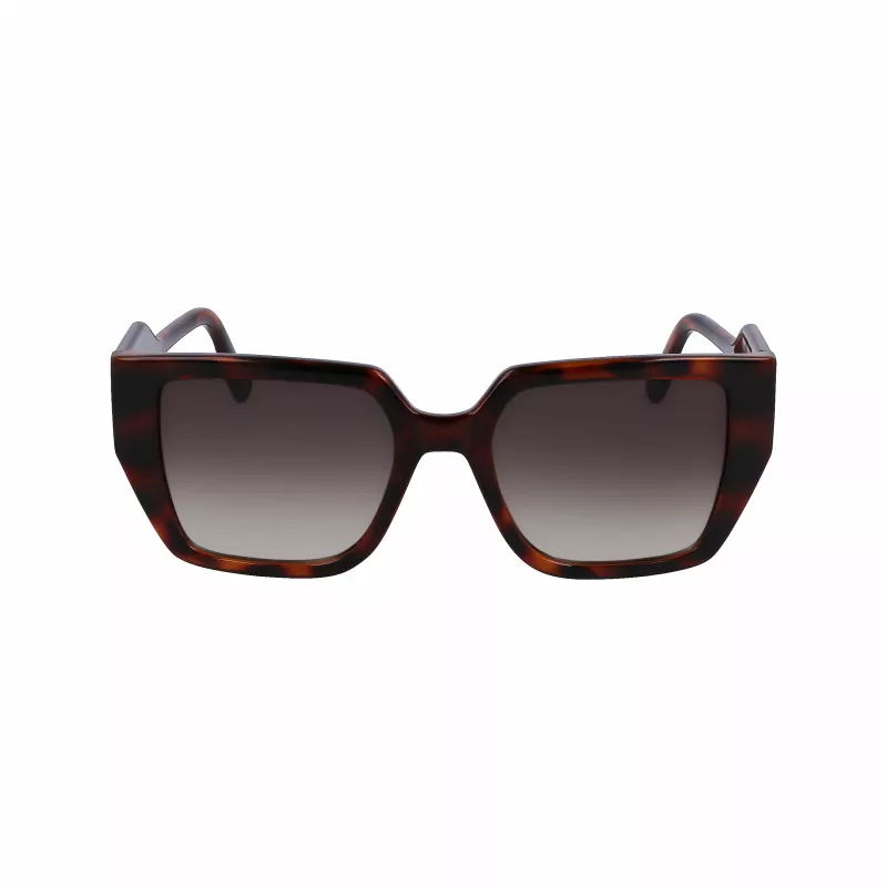 KARL LAGERFELD KL6098SN-240 Naiste kandilised atsetaatpäikeseprillid - pruun Havana raam, pruun gradientlääts - 52/19/140 mm