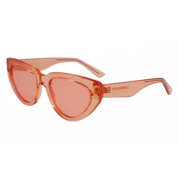 KARL LAGERFELD KL6100S-800 Naiste ristkülikukujulised atsetaatpäikeseprillid Havana pruun gradient 54/19/140 mm