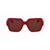 KARL LAGERFELD KL6104SR-600 Naiste kassisilma päikeseprillid, läikiv punane, hall gradient, 53 mm