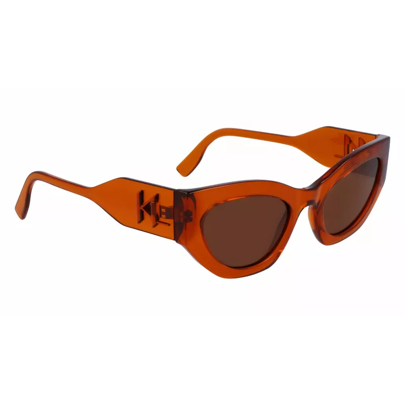 KARL LAGERFELD KL6122S522221 Naiste päikeseprillid Havana atsetaatraamiga, pruunid läätsed, 52 mm